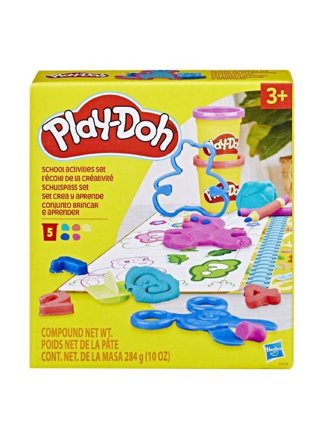 Play-Doh Fold & Go Playmat Starter Set with 19 Accessories, Preschool Toys for 3 Year Old Girls & Boys & Up, Kids Arts & Crafts