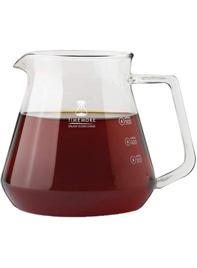 Glass Server For V60 Pour Over Coffee, 360ml