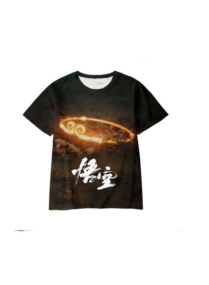 Black Myth Wukong Game Quick Drying Short Sleeved T-shirt for Men And Women