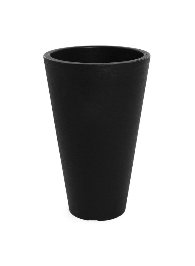 Planter Pot Black Sml 35X59Cm