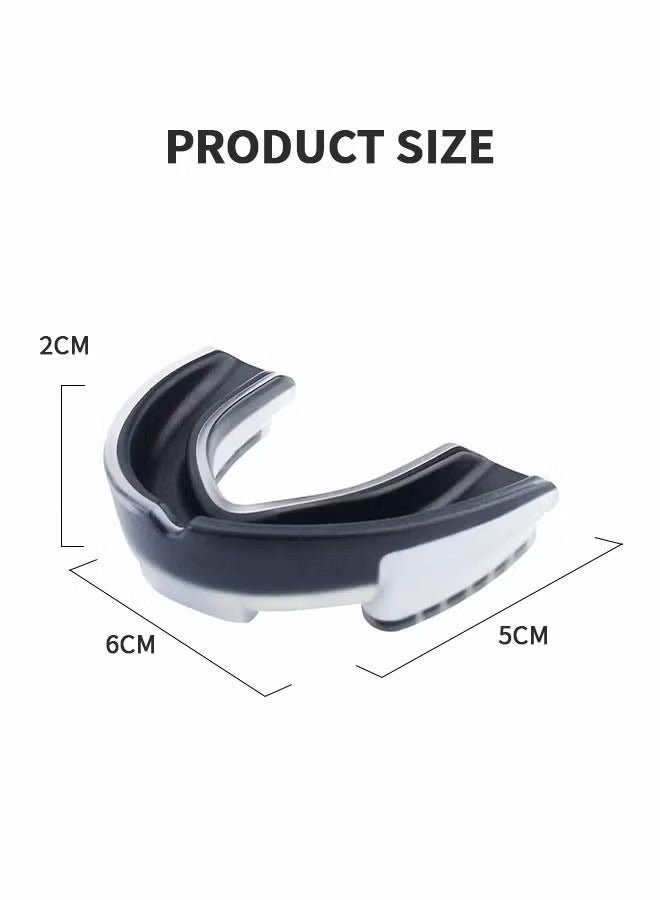 Youth Mouth Guard Football MouthGuard Sports Kids Boys Mouthpiece Teeth Braces EVA Double Colored for MMA Boxing Rugby Kickboxing Taekwondo Softball Lacrosse