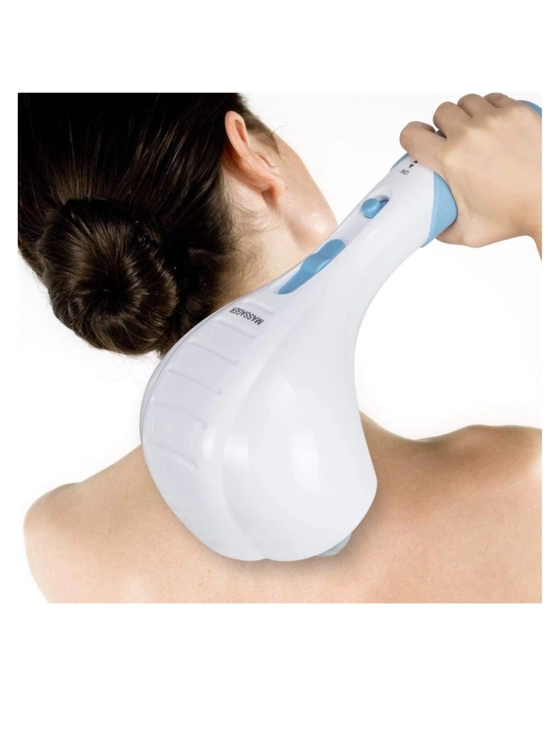 Powerful Handheld Dual Head Massager Neck Back Massager Deep Tissue Percussion Massage for Shoulder Leg Foot  Muscles  Electric Double Head Full Body Massagers