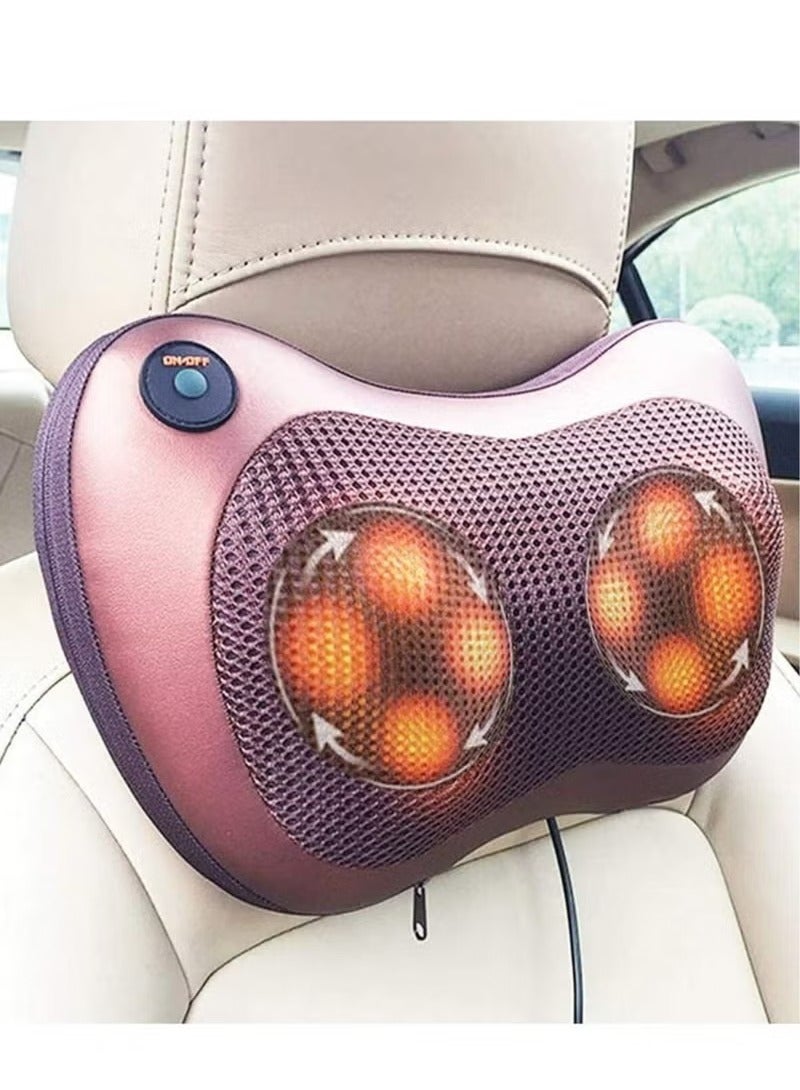 Electric Shiatsu Cervical Massager Pillow Heat Back Neck Lumbar Home Car Cushion