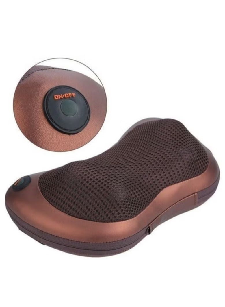 Electric Shiatsu Cervical Massager Pillow Heat Back Neck Lumbar Home Car Cushion