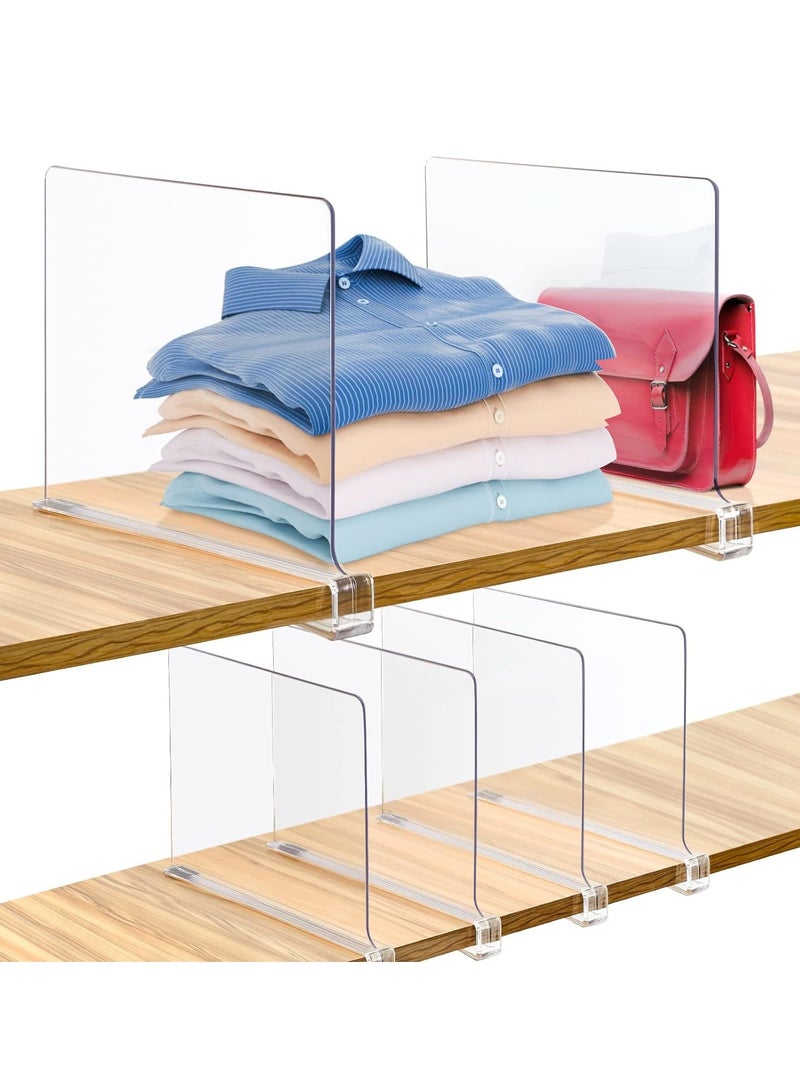 6 Pcs Acrylic Shelf Dividers (Shelves Less Than 0.8