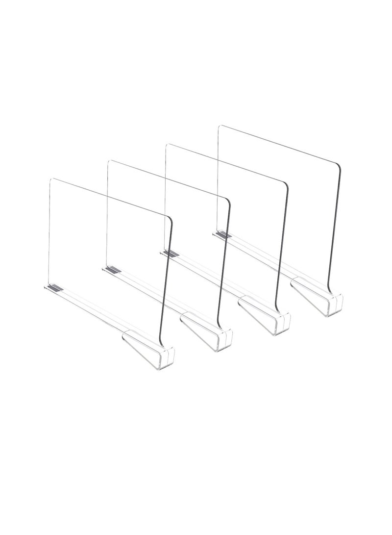 6 Pcs Acrylic Shelf Dividers (Shelves Less Than 0.8