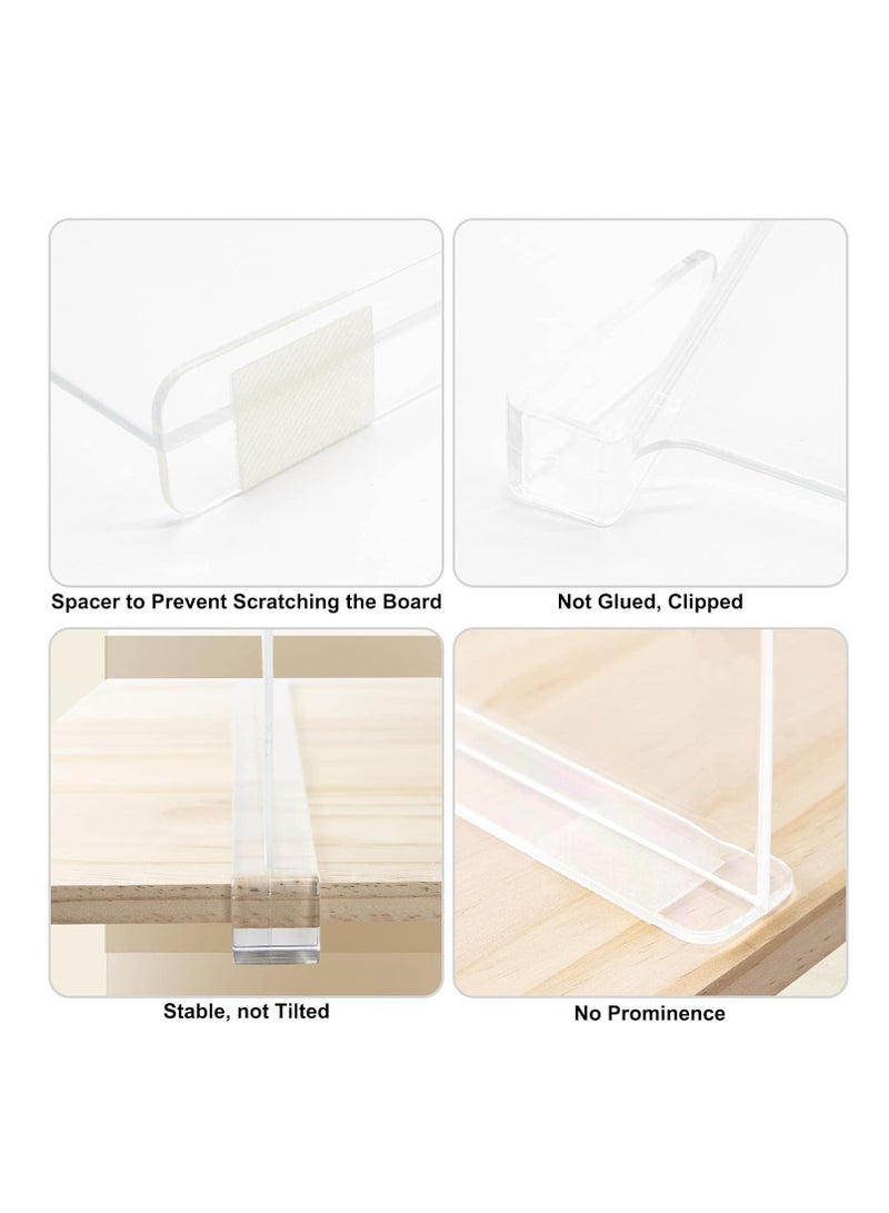 6 Pcs Acrylic Shelf Dividers (Shelves Less Than 0.8