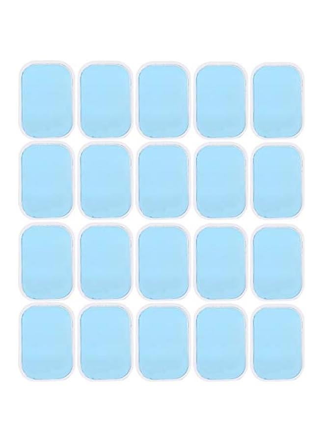 Gel Pads Gel Pads Replacement 15×10×3 20Pcs 10 Packs Abs Trainer Stimulator Replacement Gel Sheets Trainer Accessories