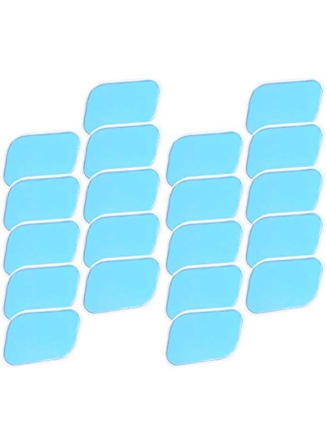 Gel Pads Gel Pads Replacement 15×10×3 20Pcs 10 Packs Abs Trainer Stimulator Replacement Gel Sheets Trainer Accessories