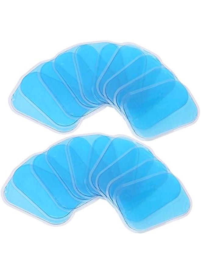 Gel Pads Gel Pads Replacement 15×10×3 20Pcs 10 Packs Abs Trainer Stimulator Replacement Gel Sheets Trainer Accessories