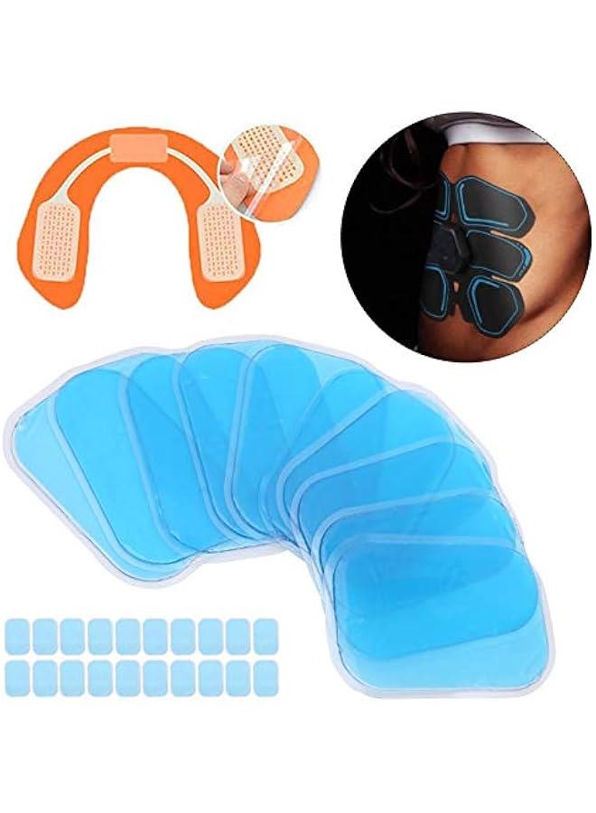 Gel Pads Gel Pads Replacement 15×10×3 20Pcs 10 Packs Abs Trainer Stimulator Replacement Gel Sheets Trainer Accessories