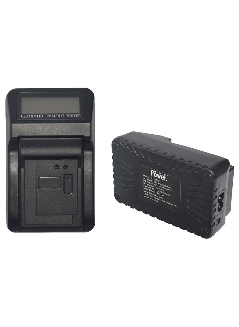 DMK Power NP-BG1 LCD USB QUICK DIGITAL RAPID CHARGER Compatible with Sony DSC-T20 H50 H55 H70