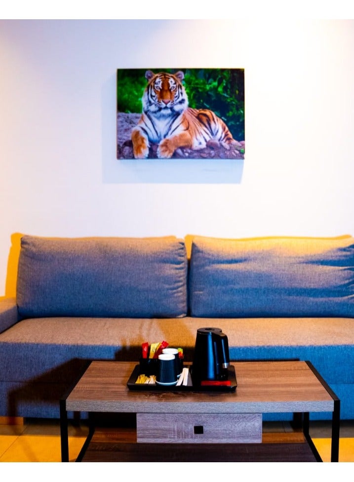 Fierce Tiger Canvas Wall Frame