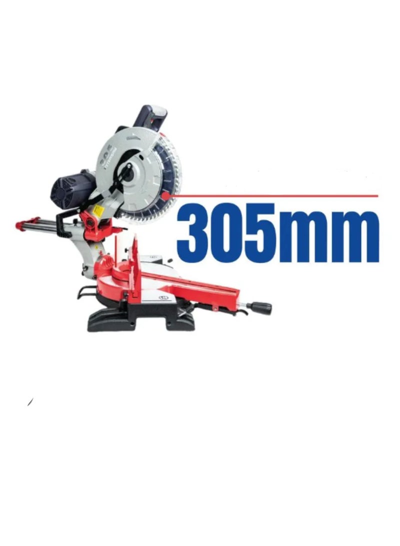 12 inches  Miter Saw with 2000W 4500rpm 305mm Disk Size for Cutting Both Wood and Metals Such as Iron  Aluminum and More (MS121-305 )