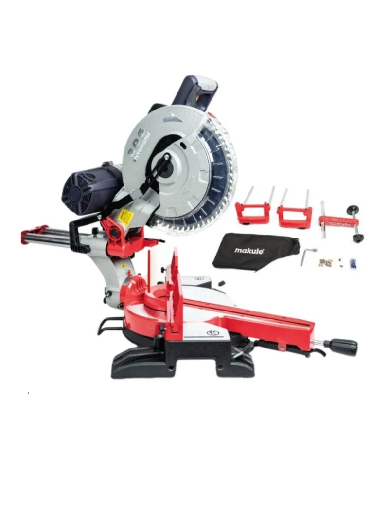 12 inches  Miter Saw with 2000W 4500rpm 305mm Disk Size for Cutting Both Wood and Metals Such as Iron  Aluminum and More (MS121-305 )