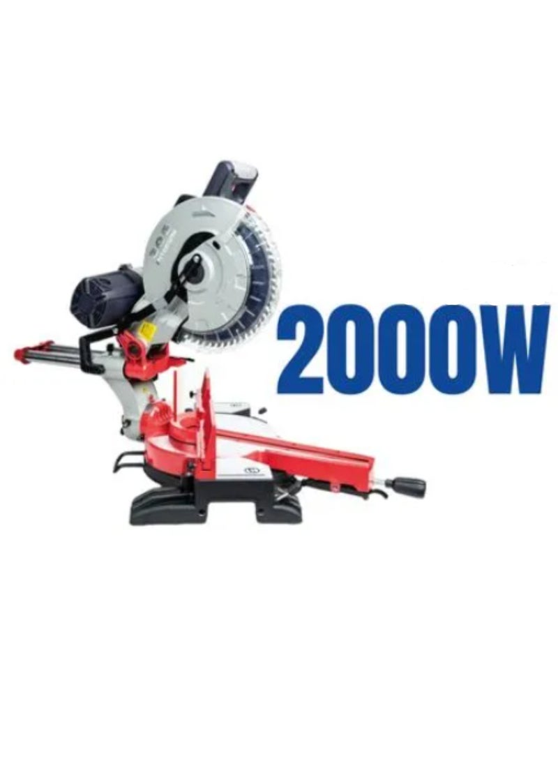 12 inches  Miter Saw with 2000W 4500rpm 305mm Disk Size for Cutting Both Wood and Metals Such as Iron  Aluminum and More (MS121-305 )