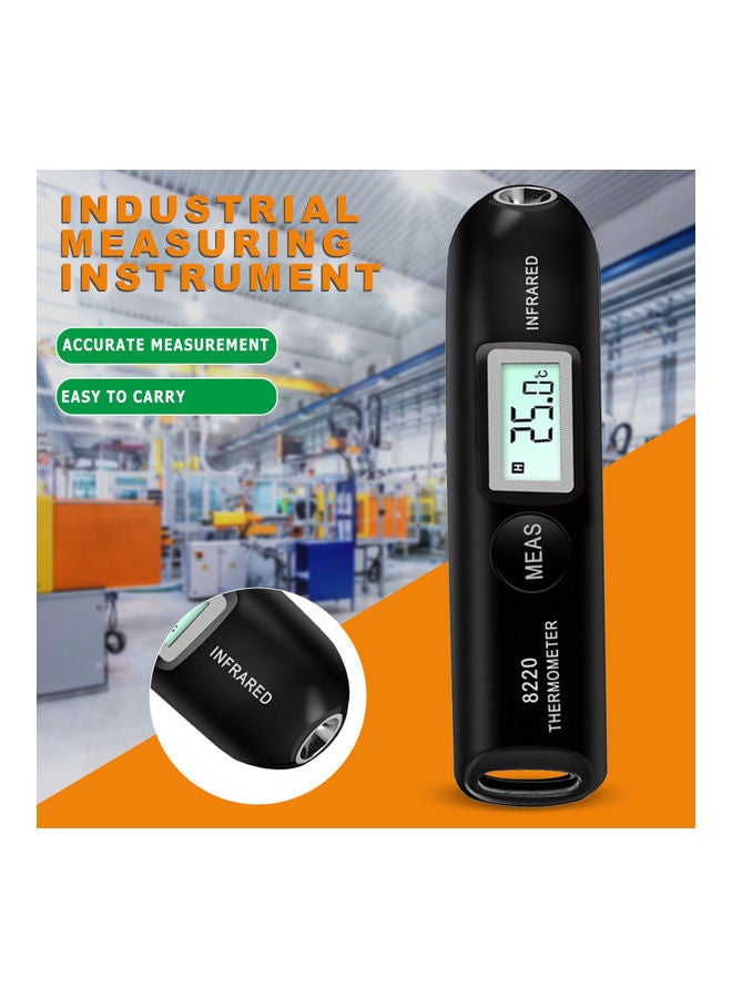 Temperature Measuring Pen With LCD Display Black