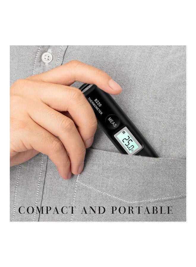 Temperature Measuring Pen With LCD Display Black