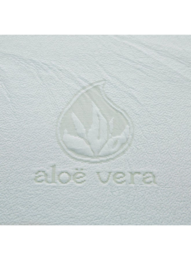 Premium Quality Aloe Vera Cool Gel Infused Memory Foam Soft Touch Washable Spill And Stain Resistant King Size Mattress Topper Combination White