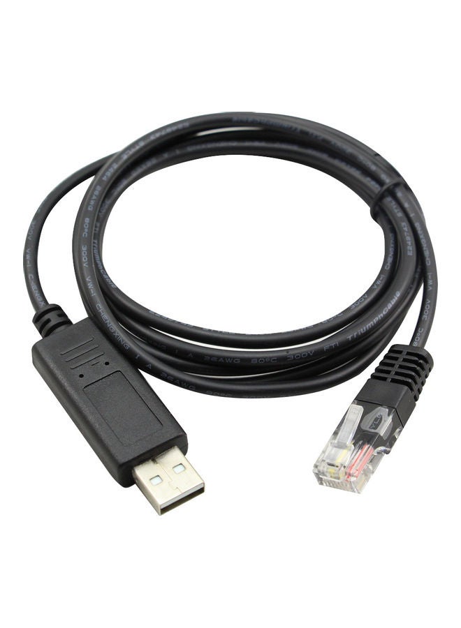 Portable Durable Solar Controller Cable Black