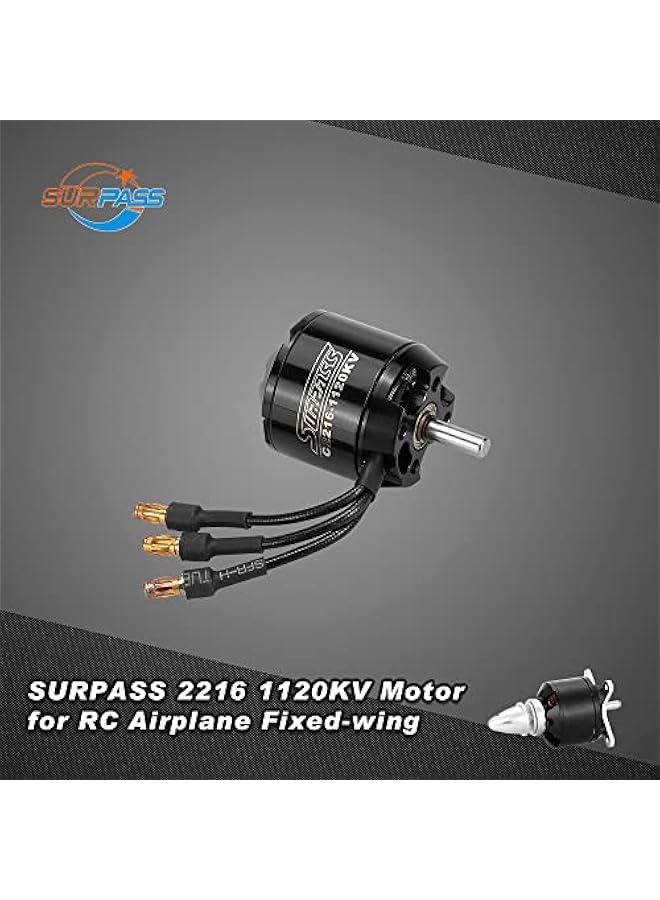 Original SURPASS High Performance 2216 1120KV 14 Poles Brushless Motor for RC Airplane Fixed-wing
