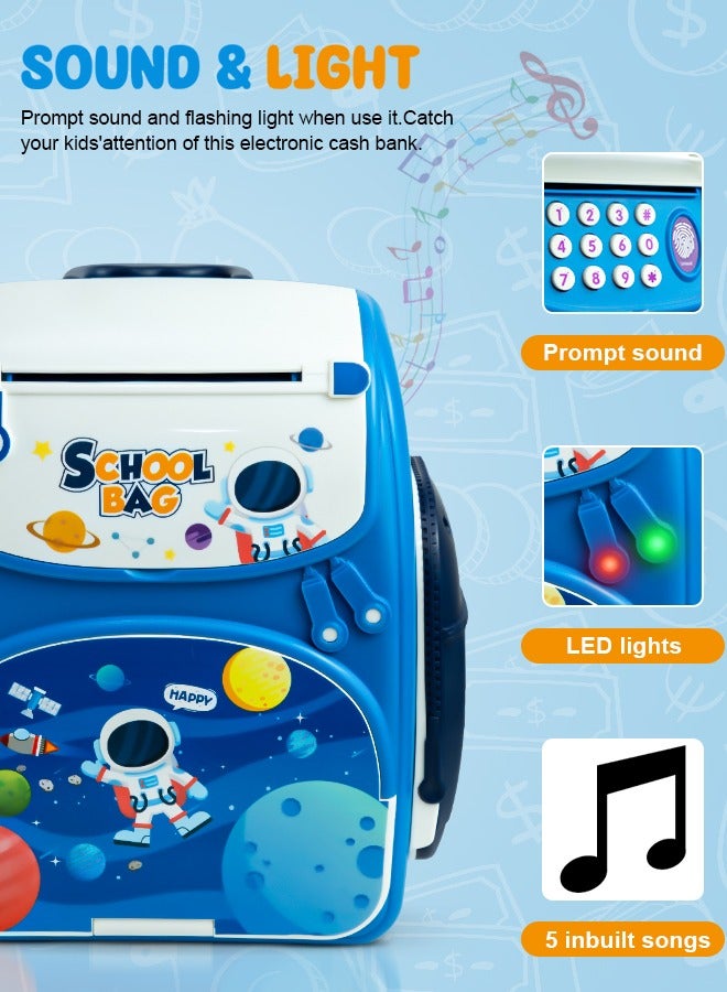 Babyee Kids ATM Money Bank Toy for Girls & Boys, Birthday Gift For Children - Coins/Notes Collection Money Saving Machine with Lock System & Music