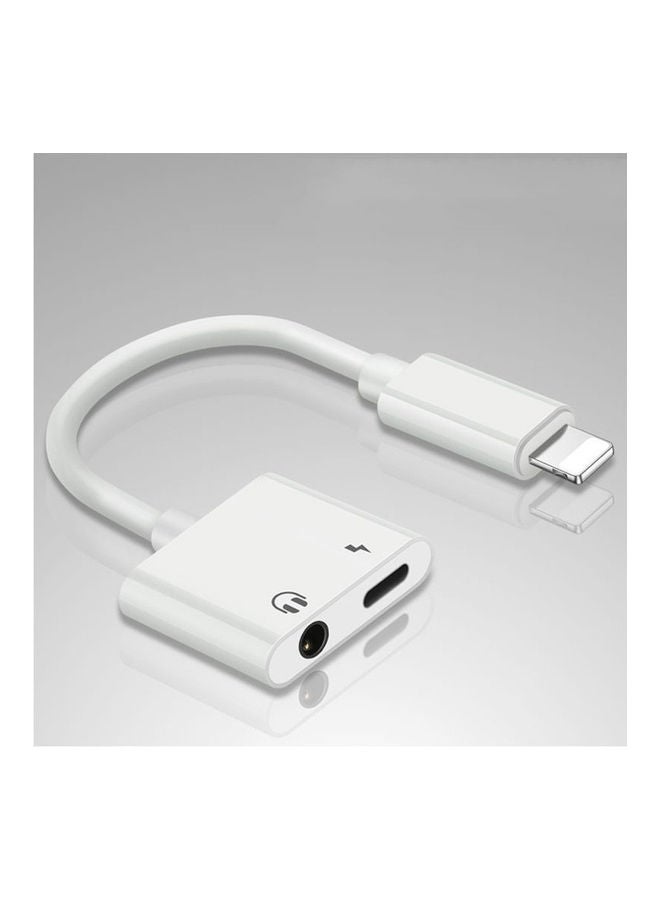 2-In1 Smartphone Cable Adapter White