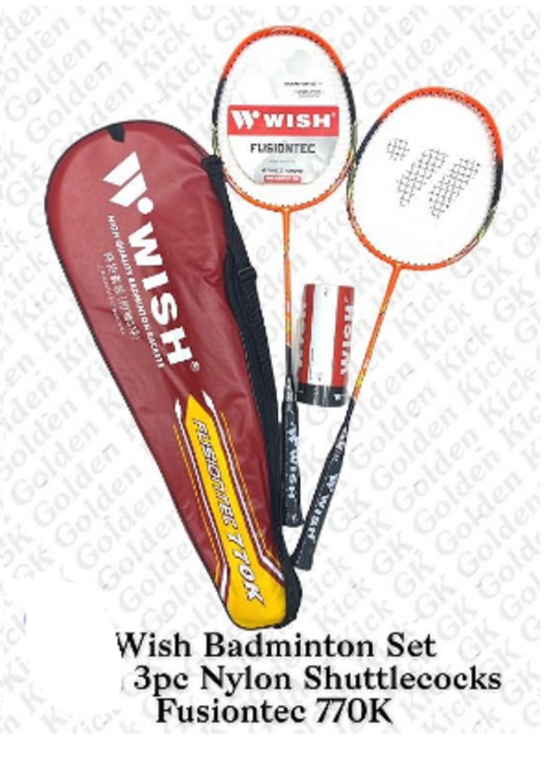 Wish Badminton Set Fusiontec 777K