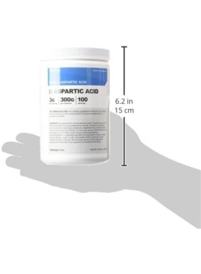 Nutricost D-Aspartic Acid (DAA) Powder 300G - Pure D Aspartic Acid