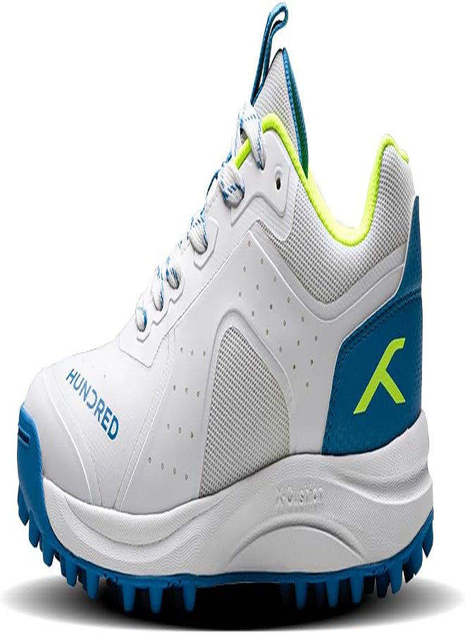 Terralite - Cricket Shoe - White/Blue/Lime (Uk 8) (Hkfs-4M025-3-8)