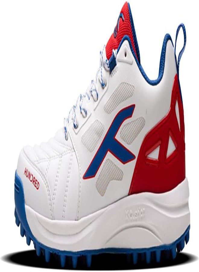 Terrafield - Cricket Shoe - White/Blue/Red (Uk 7) (Hkfs-4M026-1-7)