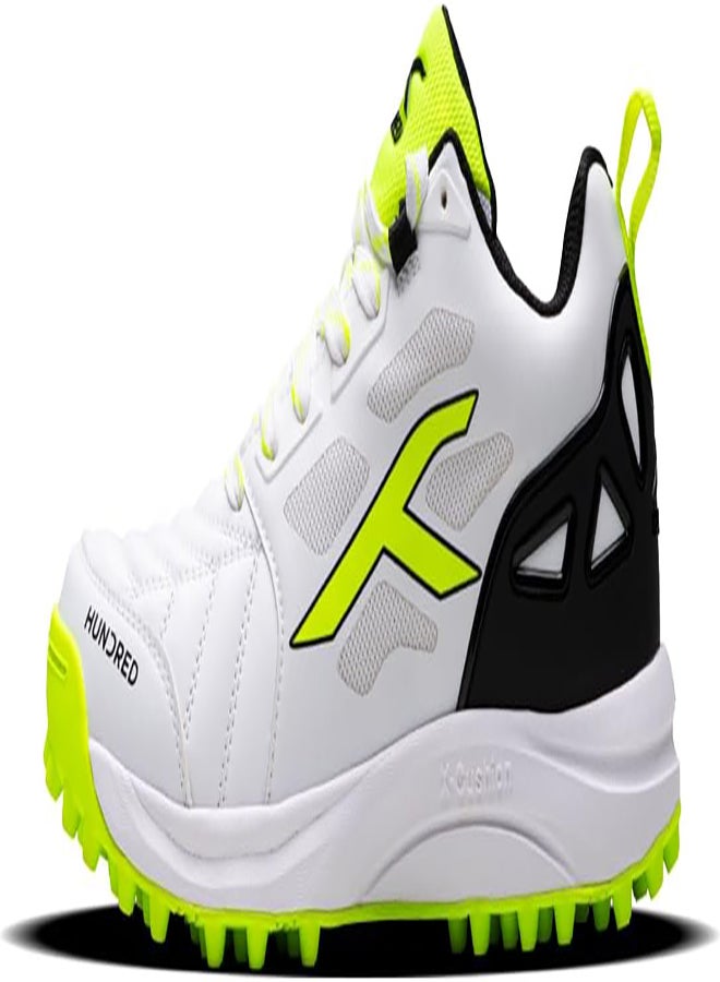 Terrafield - Cricket Shoe - White/Lime/Black (Uk 8) (Hkfs-4M026-3-8)