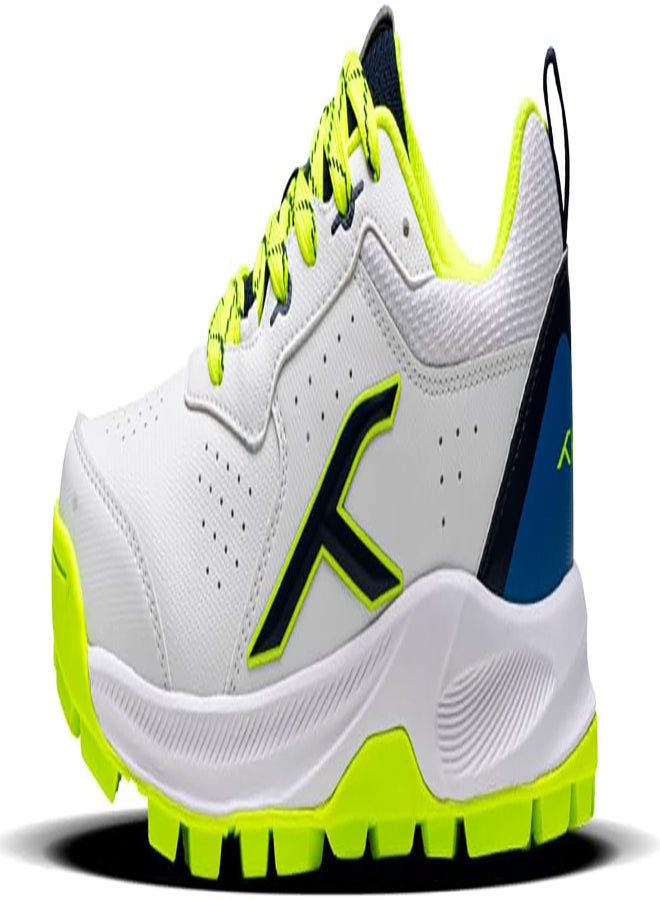 Hyperdrive - Cricket Shoe - White/Lime/Blue (Uk 12) (Hkfs-4M024-1-12)