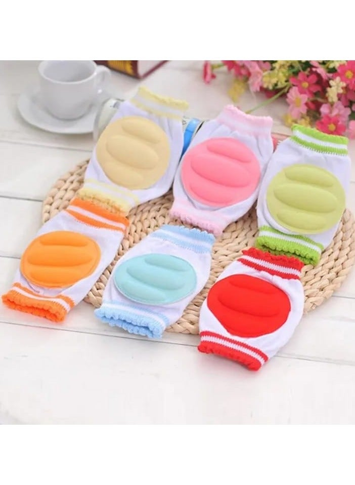 3 Pairs Baby Knee Pads for Crawling - Adjustable Breathable Waterproof Safety Protector, Anti-Slip Elastic Knee Elbow Pads Cushion for Babies, Toddlers, Infants, Boys, Girls, Kids