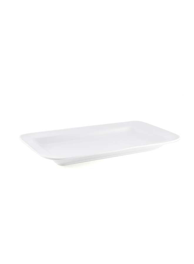 Ivory Porcelain Rectangular Buffet Plate 40 cm