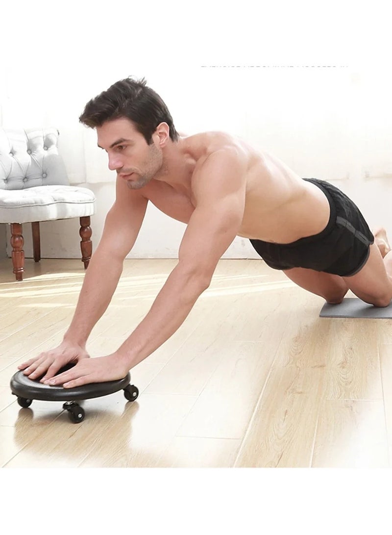 Wheel Roller Fitness Sliding Disc Abdominal Muscle Exerciser Bodybuilding Mute Sliding Plate Abs Trainer Home Gym Equipment