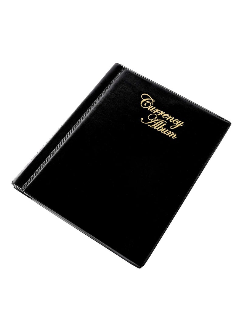 Mahogany Life Currency Note Collection Album with Leather Cover (102 Pockets)