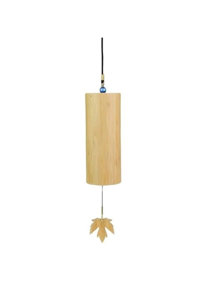 Outdoor Bamboo Wind Chimes, Small Wooden Handcrafted Chimes with Calming Deep Tones & Natural Beautiful (C Major) Sound, Home Decor Gift Idea