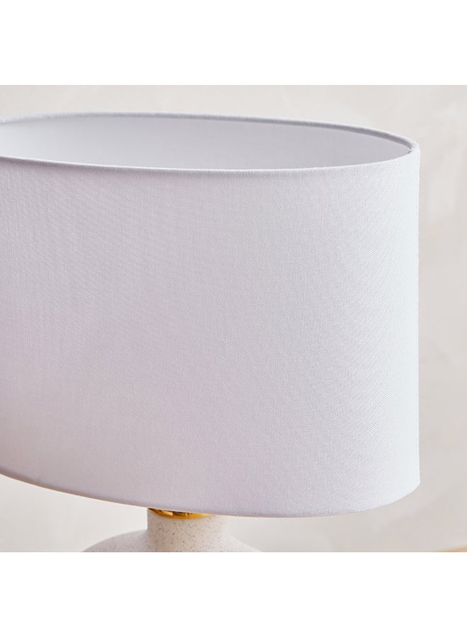 Novalie Ceramic Table Lamp with Linen Shade 30 x 48 x 15 cm
