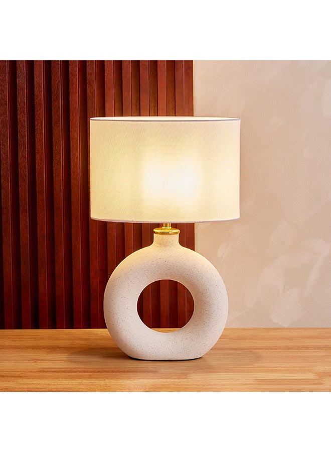 Novalie Ceramic Table Lamp with Linen Shade 30 x 48 x 15 cm