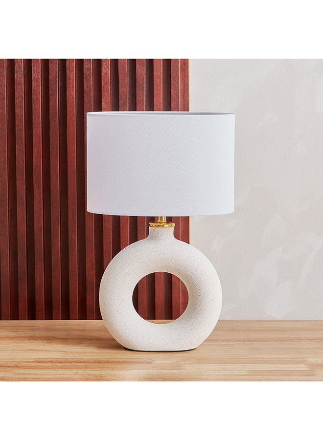 Novalie Ceramic Table Lamp with Linen Shade 30 x 48 x 15 cm