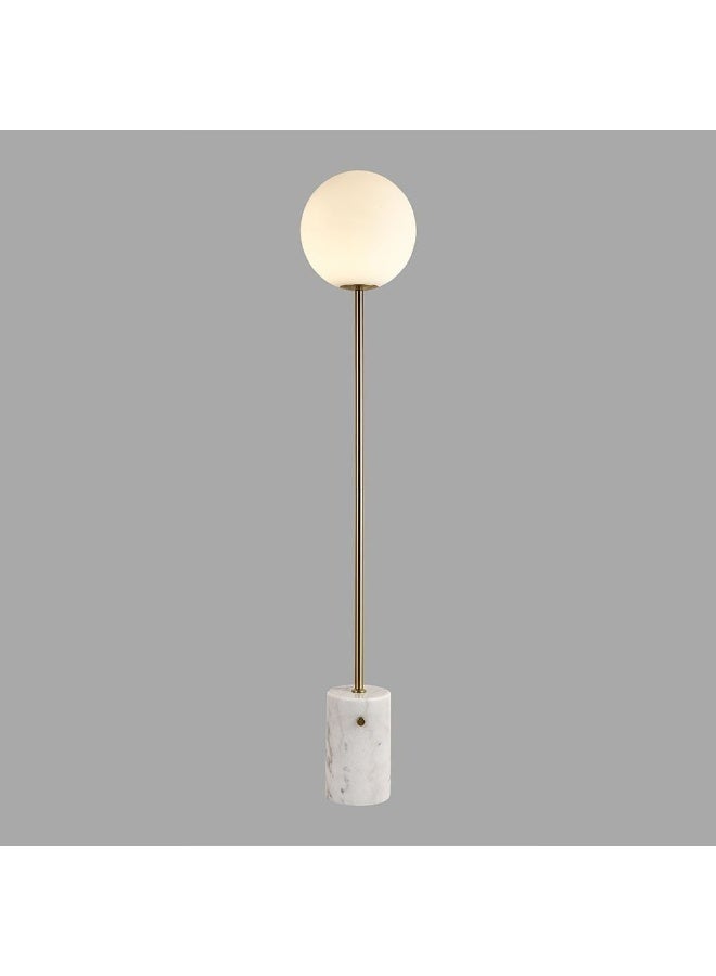 Hampton Metal Plus Glass Floor Lamp 20X150 E27 Gold+White