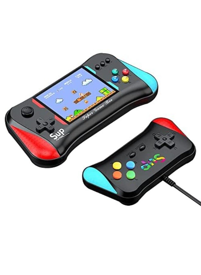 Handheld Game Console for Kids Adults, 3.5'' LCD Screen Retro Handheld Video Game Console, Preloaded 500 Classic Retro Video Games with Rechargeable Battery, Support 2 Players and TV Connection (AA)