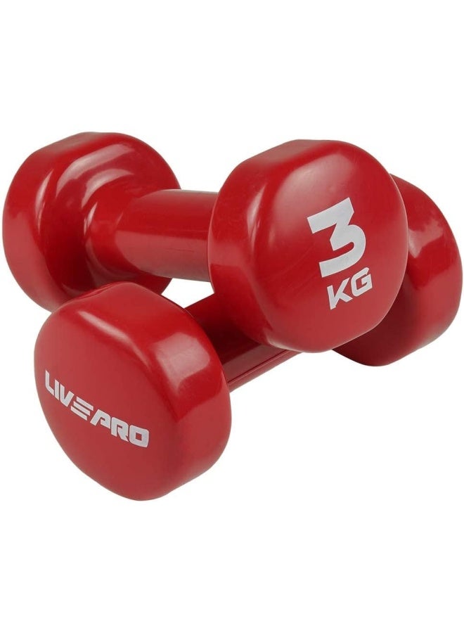 Livepro LP8076S Colourful Studio Dumbbell Set