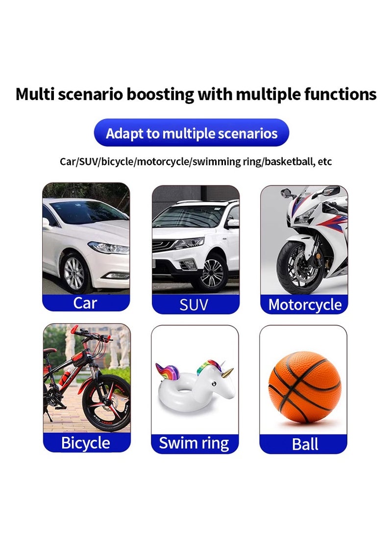 Portable Electric inflator 12V Car Air Compressor Portable Electric Inflator Wireless Car Tire Inflator Digital Bicycle Pump Car Accessories