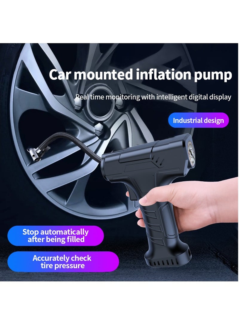 Portable Electric inflator 12V Car Air Compressor Portable Electric Inflator Wireless Car Tire Inflator Digital Bicycle Pump Car Accessories