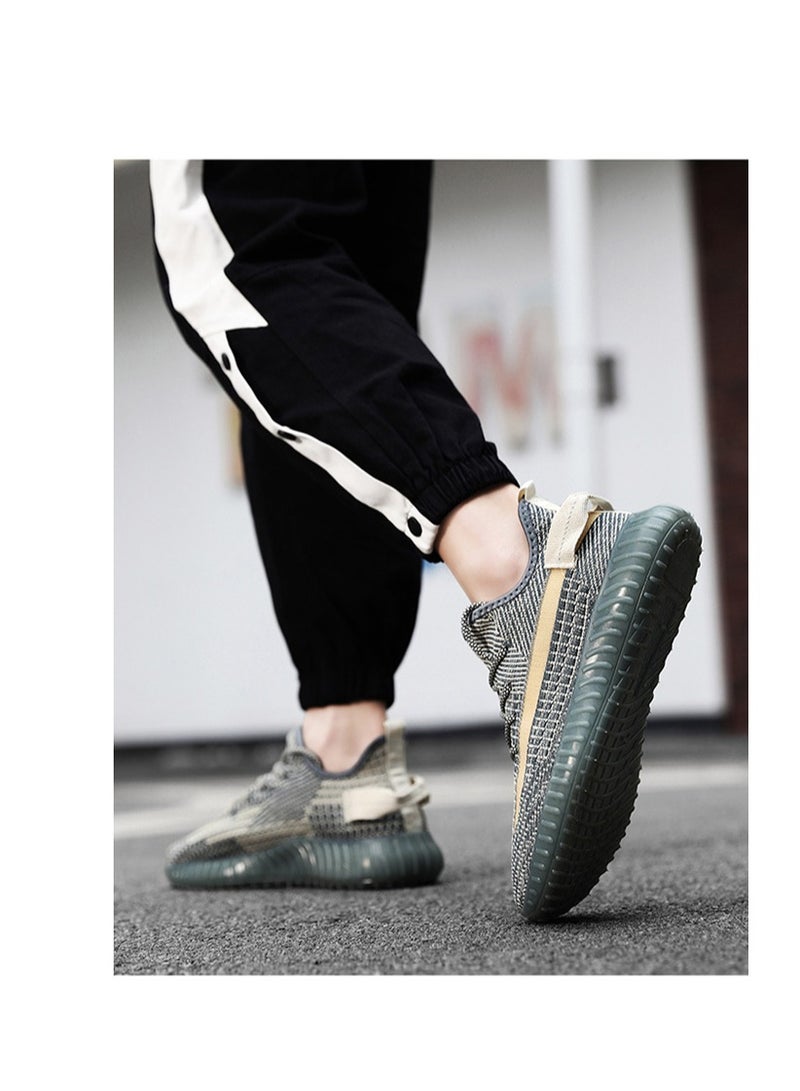 Breathable Sneakers Fly Woven Coconut Casual Shoes Men's And Women's Couple Shoes