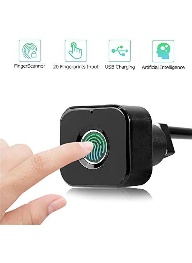 Fingerprint Drawer Lock Smart Fingerprint Cabinet Drawer Digital Safety Lock Usb Charging