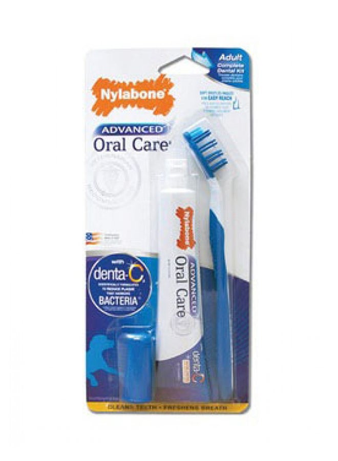 Advanced Oral Care Dog Dental Kit Blue/White Standard