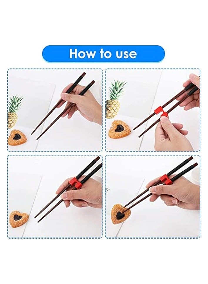 Chopstick Helper, 5 Pcs Reusable Chopsticks Helpers Training Chopstick Hinges Connector Training Chopstick for Adults, Beginner